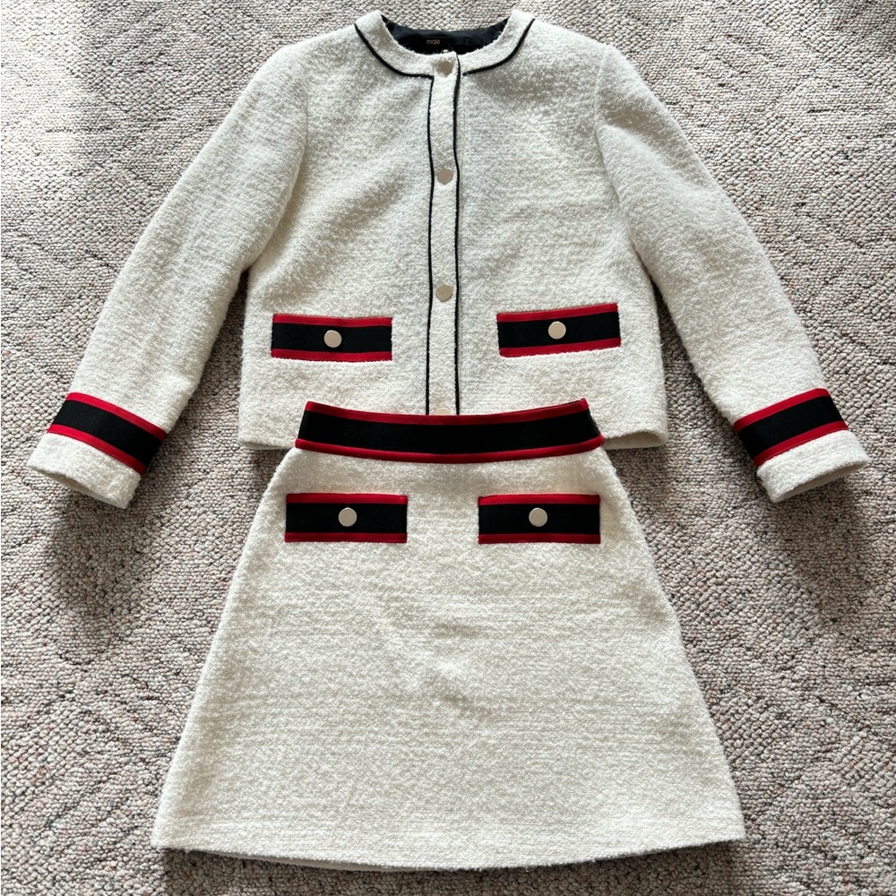 Maje Tweed Jacket and Skirt Suit